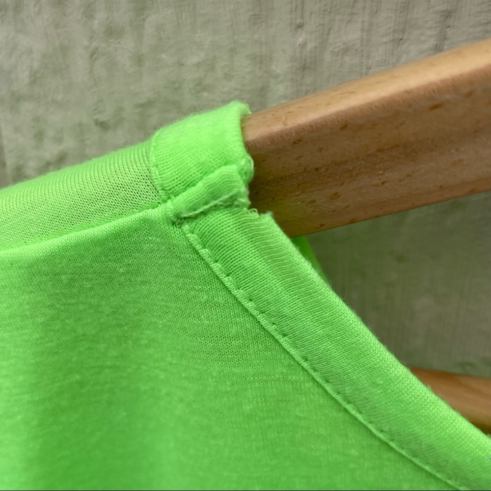 Ultra Flirt | Vintage Neon Green Skull Graphic Loose Top - Picture 7 of 8